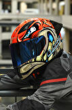 LS2 RAPID 2 RACE SPOX KIRMIZI-GRİ KASK