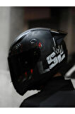 LS2 RAPID 2 RACE CLAWN MAT SİYAH-GRİ-KIRMIZI KASK