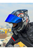 RAPID 2 RACE CIRCLE MAT SİYAH-KIRMIZI KASK