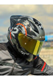 RAPID 2 RACE CIRCLE MAT SİYAH-KIRMIZI KASK