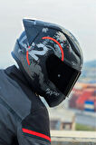 RAPID 2 RACE CIRCLE MAT SİYAH-KIRMIZI KASK