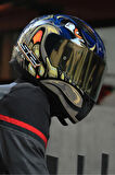 RAPID 2 RACE SPOX MAVİ-GRİ KASK