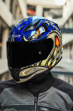 RAPID 2 RACE SPOX MAVİ-GRİ KASK