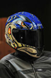 RAPID 2 RACE SPOX MAVİ-GRİ KASK
