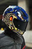 RAPID 2 RACE SPOX MAVİ-GRİ KASK