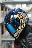 RAPID 2 RACE SPOX MAVİ-GRİ KASK