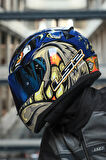 RAPID 2 RACE SPOX MAVİ-GRİ KASK
