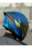 LS2 RAPID 2 RACE OPTIK MAT MAVİ-MOR KASK