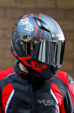 RAPID 2 RAVEN MAT SİYAH-BEYAZ-KIRMIZI KASK