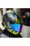 LS2 RAPID 2 RAVEN MAT SİYAH-GRİ-NEON SARI KASK