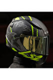 LS2 RAPID 2 RAVEN MAT SİYAH-GRİ-NEON SARI KASK