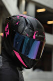 Rapıd 2 Race Palımnesıs Mat Siyah-pembe Kask