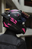 Rapıd 2 Race Palımnesıs Mat Siyah-pembe Kask