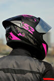 Rapıd 2 Race Palımnesıs Mat Siyah-Pembe Kask 2