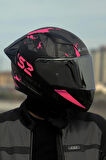 Rapıd 2 Race Palımnesıs Mat Siyah-Pembe Kask 2