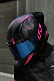Rapıd 2 Race Palımnesıs Mat Siyah-Pembe Kask