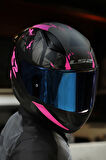 Rapıd 2 Race Palımnesıs Mat Siyah-Pembe Kask