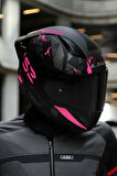Rapıd 2 Race Palımnesıs Mat Siyah-Pembe Kask