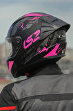 Rapıd 2 Race Palımnesıs Mat Siyah-Pembe Kask