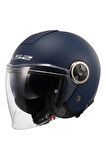 Classy Yarım Kask Mat Navy Mavi