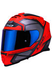 Storm Faster Mat Kırmızı-tıtanıum Kask