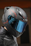 Rapid 2 Race Takaroa Mat Si?yah-kirmizi Kask
