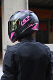 RAPID PALIMNESIS MAT SİYAH-PEMBE KASK