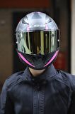 RAPID PALIMNESIS MAT SİYAH-PEMBE KASK