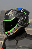 Y.100R URBANGRAM MAT SİYAH KASK