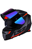 Storm 2 Racer Mat Tıtanıum-turuncu Kask