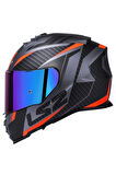 Storm 2 Racer Mat Tıtanıum-turuncu Kask