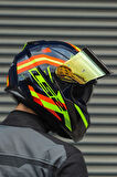 STREAM EVO REFLEX MAVİ TURUNCU KASK