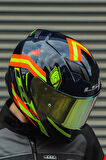 STREAM EVO REFLEX MAVİ TURUNCU KASK