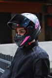 RAPID PALIMNESIS MAT SİYAH-PEMBE KASK