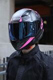 RAPID PALIMNESIS MAT SİYAH-PEMBE KASK