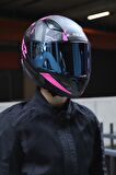 RAPID PALIMNESIS MAT SİYAH-PEMBE KASK