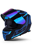 Storm 2 Racer Mat Mavi Kask