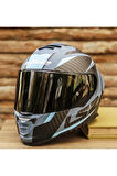 Storm 2 Racer Mat Mavi Kask