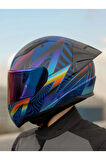 RAPID 2 RACE OPTIK MAT MAVİ-MOR KASK