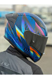 RAPID 2 RACE OPTIK MAT MAVİ-MOR KASK