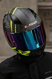 RAPID RAVEN MAT SİYAH-GRİ-NEON SARI KASK