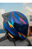 Rapıd 2 Race Optık Mat Mavi-mor Kask