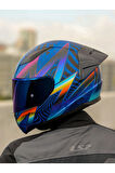 Rapıd 2 Race Optık Mat Mavi-mor Kask
