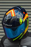 STREAM EVO REFLEX MAVİ TURUNCU KASK