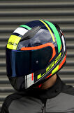 RAPID CHOS MAVİ NEON TURUNCU KASK
