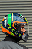 RAPID CHOS MAVİ NEON TURUNCU KASK