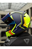 RAPID 2 EXTRA MAT NEON SARI-NAVY MAVİ KASK