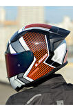 RAPID 2 RACE EXTRA BEYAZ-KIRMIZI KASK