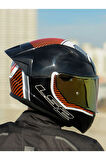 RAPID 2 RACE EXTRA BEYAZ-KIRMIZI KASK