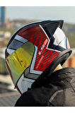 RAPID 2 RACE EXTRA BEYAZ-KIRMIZI KASK